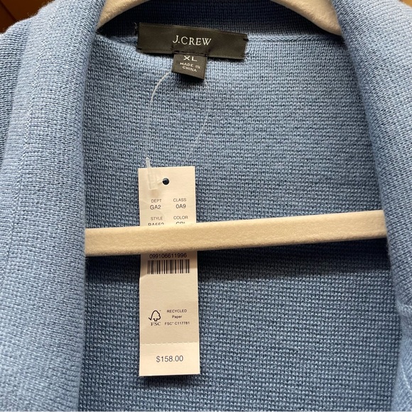 J Crew Eloise Sweater Blazer Courier Blue XL - Picture 3 of 3
